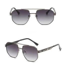 Sunglasses fashion glasses outdoors women's and men's metal Polygon sunglasses anti-glare sunglasses