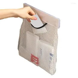 Storage Bags Multi-Purpose Mesh Bag Washable Laundry Stretchable With U-Shaped Opening For Closet Door Back Wall