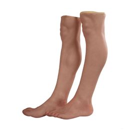 Costume Accessories Silicone Prosthetic Wearing Artificial Leg Suit One or A Pair for Cover Scars Foot Cover