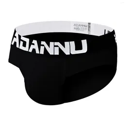 Underpants Low Waist Briefs Men'S Letter Print Panties Sexy Sports Breathable For Men Quick Dry Triangle Ropa Hombre