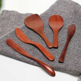 Camp Kitchen Japanese Wooden Tableware Set Butter Knives Bread Salad Jam Knife High Quality Kitchen Cutlery Wooden Knife YQ240123