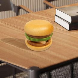 Table Mats Portable Wooden Burger Set Heat Insulation Solid Smooth For Living Room Dinner Office Home Pography Props
