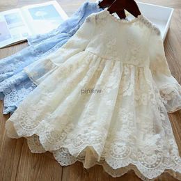 Girl's Dresses Autumn Girl Lace Dress Princess Dress for Kids Children Wedding Birthday Party Vestidos Kids Holiday Casual Wear Clothing
