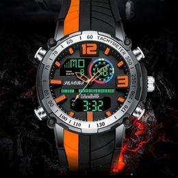 Top Military Sports Watches Waterproof Mens Clock Electronic LED Digital Watch 2021 Men Relogio Masculino Wristwatches326a