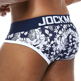Underpants JOCKMAIL Sexy Men Underwear Briefs Cotton Male Panties Slip Ice Breathable Mesh Shorts Printed Cartoon Gay
