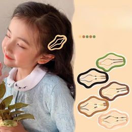 Hair Accessories 2/4/5/6 Pcs/Set Children Sweet Cloud Geometry Ornament Clips Baby Girls Alloy Kids Lovely