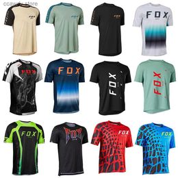 Men's T-Shirts Men's Short seves Downhill Jerseys BAT Mountain Bike Offroad DH Motorcyc Jersey Motocross SportwearH24123