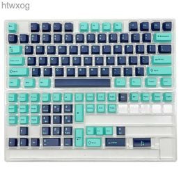 Keyboards 121 Keycaps Double Shot Two-color Injection Keycap Set for Mechanical Keyboard YQ240123