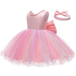 Girl Dresses 1st Year Birthday Summer Born Baby Girls Dress For Lace Dot Princess Infant Wedding Party 6 9 12 Month