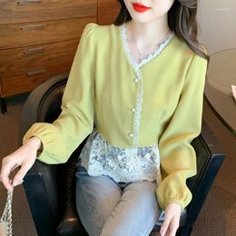 Women's Blouses Women Shirts And Fashion Woman Blouse 2024 Clothing Korea Stylish Long Sleeve Top Shirt Womens Luxury Chiffon