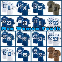 28 Jonathan Taylor 5 Anthony Richardson Football Jersey Darius Leonard Michael Pittman Jr. Coltes Quenton Nelson Kenny Moore II Alec Pierce Malik Turner Mo Alie-Cox