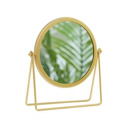 Mirrors Makeup Mirror Retro Dresser Desktop Dormitory Desktop Portable Student Home Rotating Dressing Mirror Princess Mirror