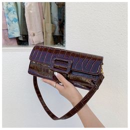 2024 New Flap Shoulder Bag Stone Pattern Fashion Bags for Women Pu Leather Square Female Designer Handbags for Women