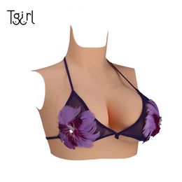 Costume Accessories Transgender Chest Women Bodysuit Silicone Breast Crossdresser Fake Boobs BODI Dragqueen Sissy Cosplay Dress