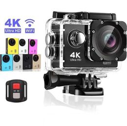 2024 NEWEST High quality wholesale Action Camera Ultra HD 4K/30fps WiFi 2.0-inch 170D Underwater go DVR DV pro Waterproof Helmet Video Recording Cameras Sport Cam