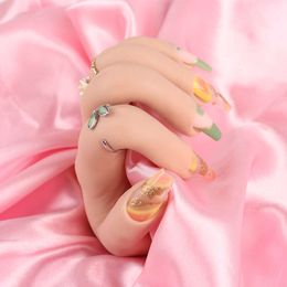 New Practice Hand for Nail Art Adult Mannequin with Flexible Fingers and Moveable Nails