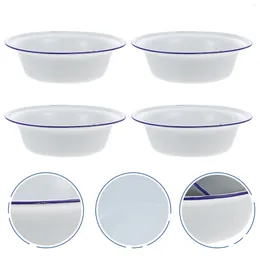 Dinnerware Sets 4 Pcs Mixing Bowl Enamel Baking Dishes For Oven Small Salad Enamelware Creative Basin