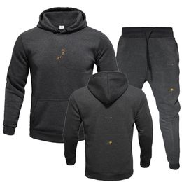 Men's Tracksuits New Fashion Men and Women Sweatpants and Hoodie Tracksuit Men Hooded Sweatshirt Pants Pullover Suit Casual Clothes S-3xlZ46R