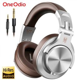 Headsets Oneodio A71 Wired Headphones For Computer Phone With Mic Over Ear Stereo Hi-Res Headset Studio Headphone For Recording Monitor J240123