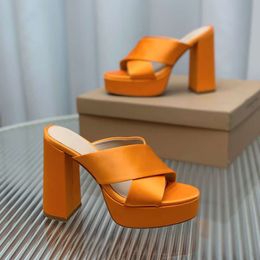 Shoes Summer Korean Fashionable Silk Heels Cross Belt Thick Waterproof Platform