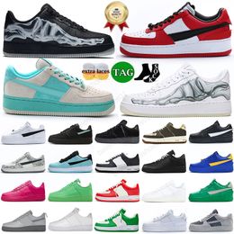 Aforces Low One 1 Platform 1s Off Running Shoes White Black Skeleton Wolf Grey Kumquat Fireberry Men Women Trainers Designer Airs Sports Sneakers Size EUR36-45