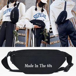 Waist Bags Men Bag Shoulder Crossbody 60 Number Print 2024 Fashion Big Capacity Women Chest Packs Casual All-match Fanny Pack