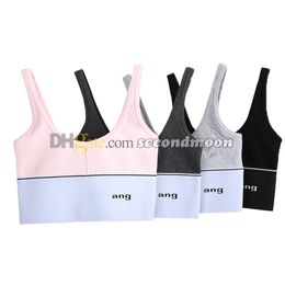 Yoga t Shirt Women Sport Crop Top Designer Letters Print Tanks Summer Gym Fitness Cropped Tee