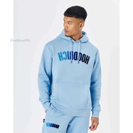 2023 Sports Hoodrich Tracksuit Letter Towel Embroidered Winter Sweatshirt Hoodie for Men Colourful Blue Solid Cheap Loe