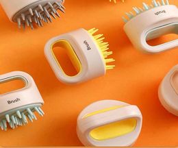 Hair Brushes Silicone Shampoo Brush SPA Massage Wet And Dry Dualuse Antislip Soft Nondamaging Scalp Antiitch6790871