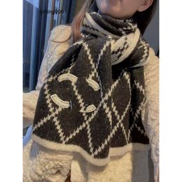 chanels cc channels Top quality Winter Women Wool Scarf New Arrival Man Womens Plaid Shawl Scarf Lattice Letters Scarves Size 180-45cm Fast delivery