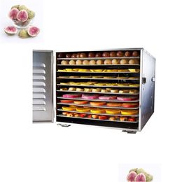 Other Kitchen Dining Bar 10 Trays Food Dehydrator Fruit Dryer Vegetable Pp Stainless Steel Kitchen Equipment Drop Delivery Home Ga Dhguq