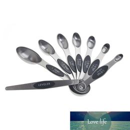 8pcs Double Sided Stainless Steel Magnetic Measuring Spoon Set Stackable Teaspoon For Measuring Dry And Liquid Ingredients Factory1580