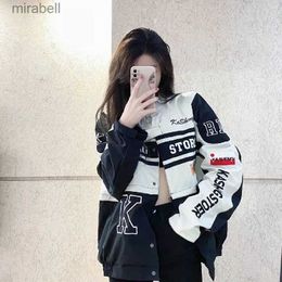 Women's Jackets Spring Detachable Motorcycle Racing Jacket with Skirt Separation Set Women Vintage Motor Autumn Coat Korean Y2K Harajuku Clothes YQ240123