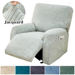 Chair Covers 4 Pieces/set Jacquard Recliner Functional Sofa Cover Elastic Lazy Boy Relax Armchair Side Pocket Protect Your Furniture