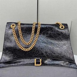 High version designer shoulder bag women leather crossbody purse fashion chain messenger bags lady large capacity handbag 3 sizes2544