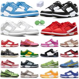 Homens Mulheres Sapatos Sneaker Panda Branco Preto Unc Azul Cinza Nevoeiro Médio Olive Triplo Rosa Rosa Sussurro Ativo Fúcsia Marrom Plataforma Mens Treinadores Esportes Sapatilhas Sapato GAI