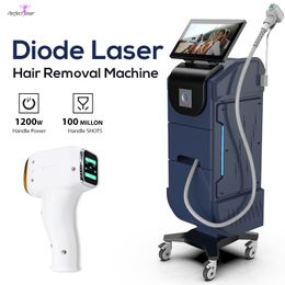 Professional 808nm Diode Laser Hair Permanent Hair Removal Machine 3 Wavelengths Painless Permanent Epilator 1200W 100 Million Shots Device