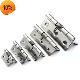 New Other Home Appliances 2pcs Spring Door Hinge Self Closing Stainless Steel Door Hinge Cabinet Hinges 1/1.5/2/2.5/3Inch Furniture Hardware Accessories