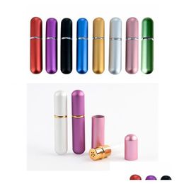 Essential Oils Diffusers Aluminium Nasal Inhaler Refillable Bottles For Aromatherapy With High Quality Cotton Wicks Drop Delivery Hom Dh8L4