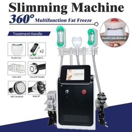 Cryo 360 Cryolipolisis Fat Freezing Slimming Machine Cavitation Rf Fat Removal 7 In 1 Cryolipolysis Double Chin Freeze Abdomen Belly526