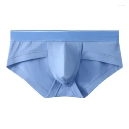 Underpants Mens Bikini Underwear U Convex Cueca High Fork Panties Soft Thin Breathable Briefs Elastic Seamless String
