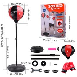 Teen Fitness Freestanding Reflex Punching Bag Boxing Reflex Ball 240122