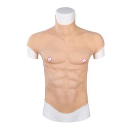 Costume Accessories Strong Male Mannequin Body Muscle Fake Abdominal Cloth Coat Props Cosplay Animation Female Model Pectoral Silicone