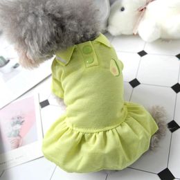 Dog Apparel Summer Clothes School Styple Pet Cute Chihuahua Coats For Small Dogs Girl Lover XS XL Cat Puppies Animal Shirts Goods