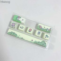 Keyboards 8Keys 5 Sides Dye-Sublimation Mechanical Keyboard Keycap for Switches 6.25U Space Bar Enter keys Cherry YQ240123