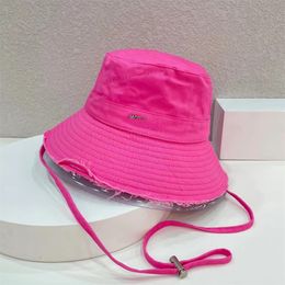 New Women Designer Bucket Hat men's for Summer high quality fashion foldable large fedoras luxury Casquette outdoor beach sun Brim Hats