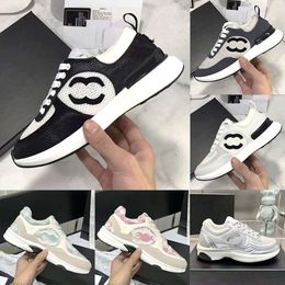 Designer shoes sports women retro casual suede leather stitching multi-color and versatile thick soles increased la
