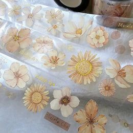 Gift Wrap Fairy Ball Vintage Flower Roll 17 Washi PET Tape For Card Making Planner DIY Decorative Sticker