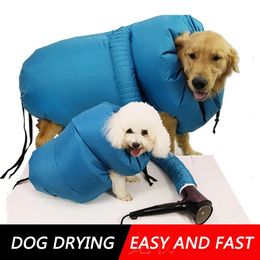 Supplies Folding Dogs Hair Dryer Blow Bag Pet Drying Bag Grooming Bag Portable Dog Cleaning Accessories Pet Efficient Dry Bag Kit 3 Sizes