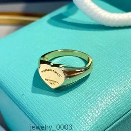 heart ring designer Jewellery rings for women T Designer RETURN TO NEW YORK Heart Rings Women Mens Band Gold Silver Rose Colour gift goth jewelery love DQE1